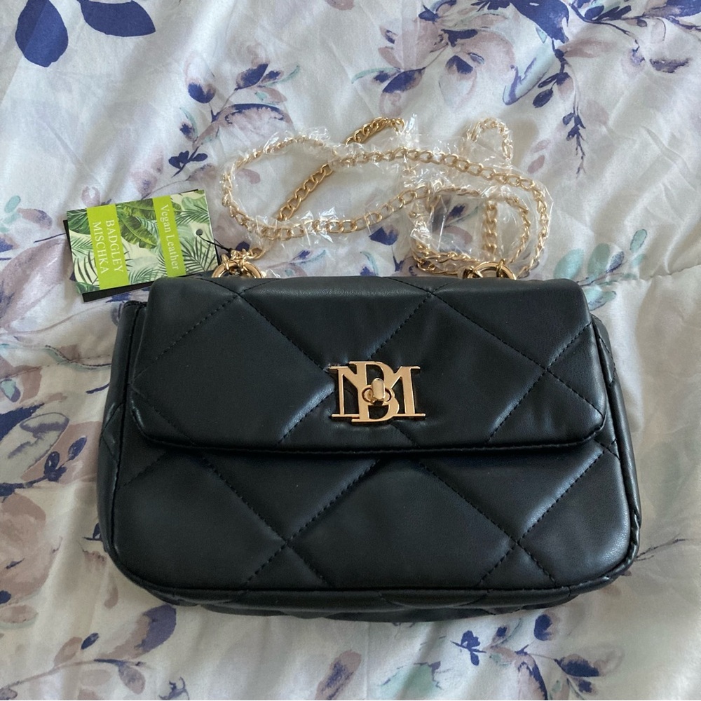 NWT Badgley Mischka Black Crossbody